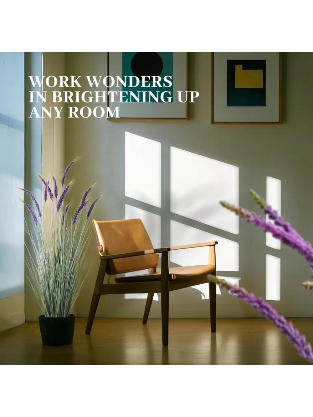 5ft 2-Pack Faux Veronica Speedwell Grass - Lush Purple Artificial Plants